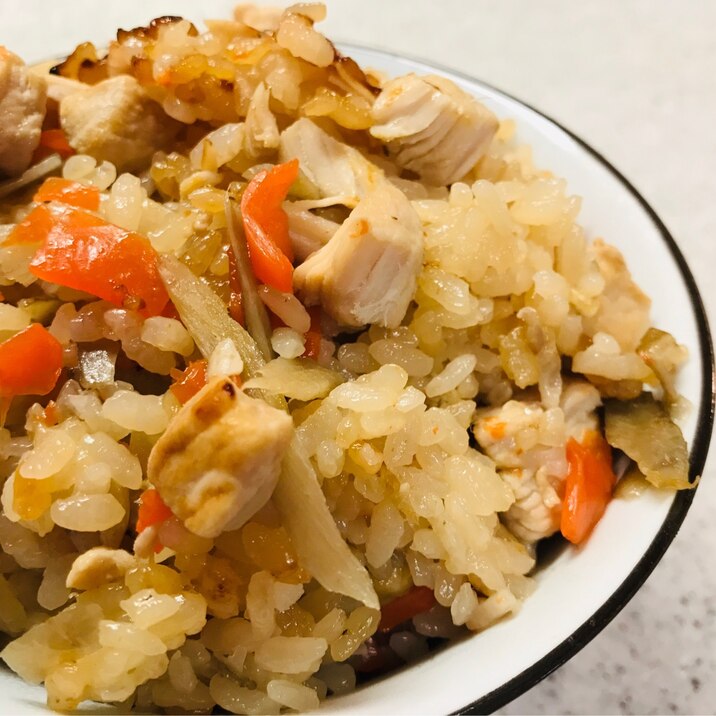 簡単♪ごぼうと鶏肉の炊き込みご飯